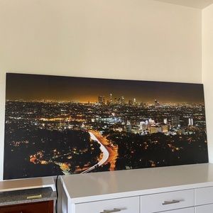 LA Downtown Canvas Poster